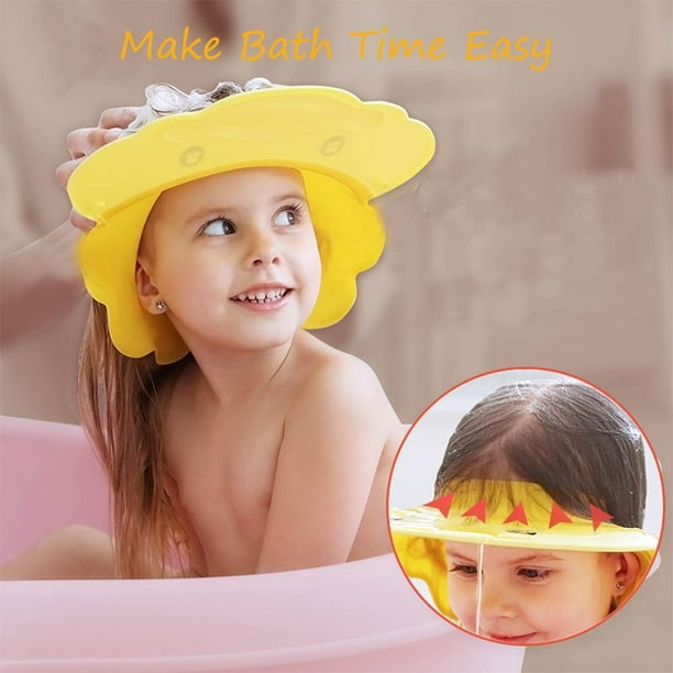 Gorro de baño patito ajustable para bebé Visera para protección de ojos y  oídos Apto para bebés y niños Zhivalor BST3050547-2