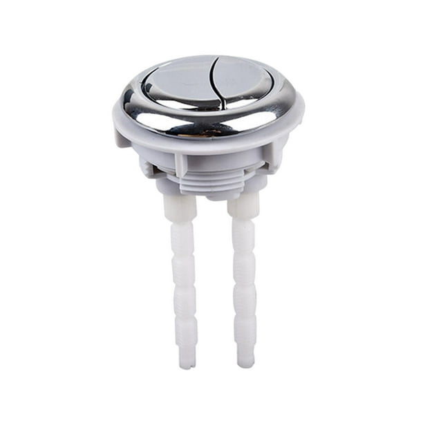  MYCZLQL 1 botón universal para inodoro, tanque de agua de  inodoro, doble pulsador en forma de media luna con 2 varillas, botón  ovalado de repuesto para tanque de cisterna ideal, 1
