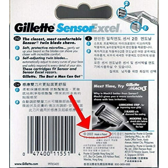 sensor gillette excel 30 unidades paquete de 3 x 10 gillette gillette