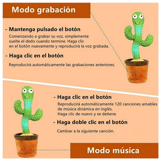Juguete Cactus Bailarín Musical Imita y Baila - Promart