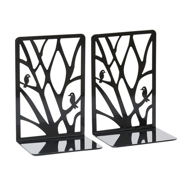 Soportes decorativos de metal para libros de escritorio, diseño de  apariencia única, resistente