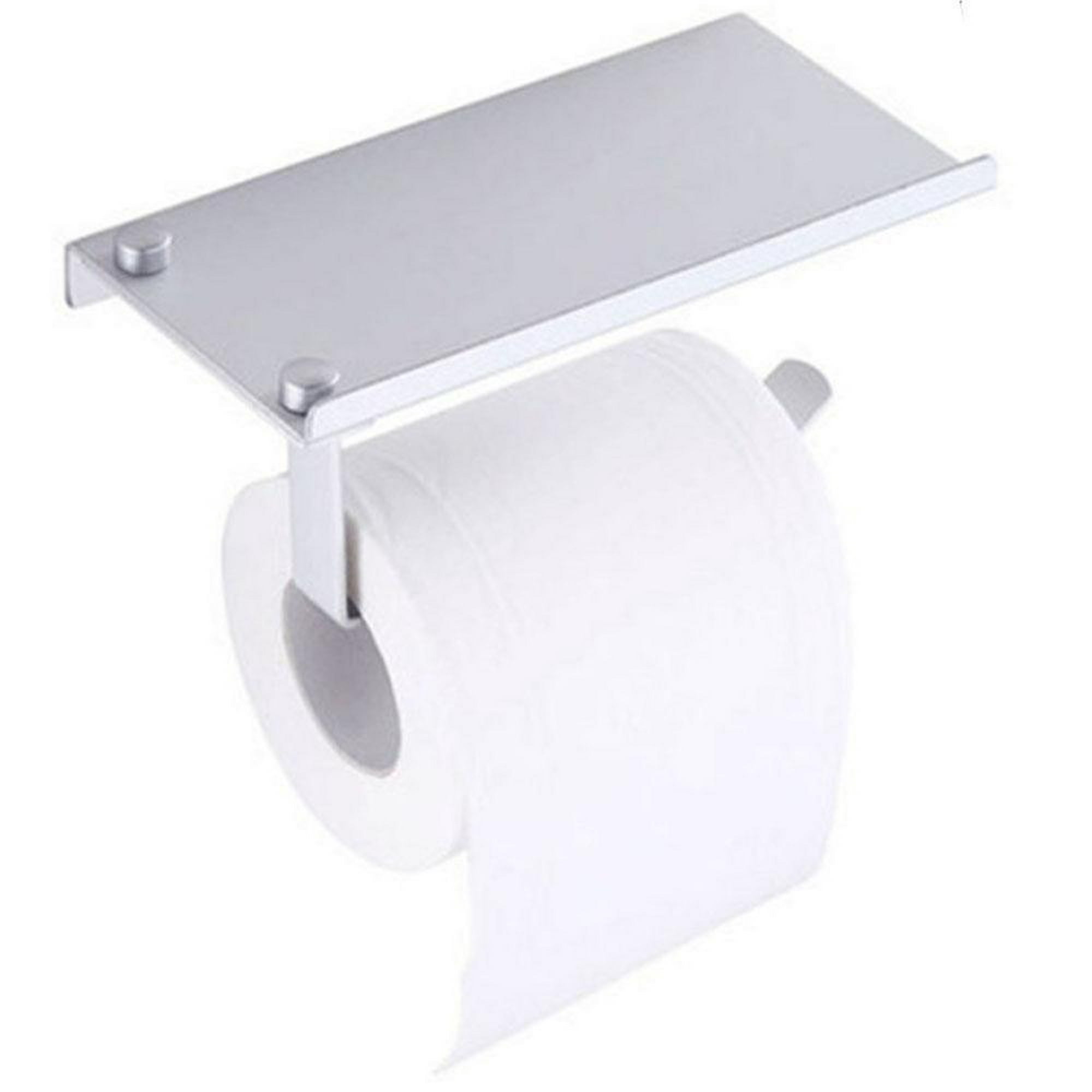 Organizador de almacenamiento de papel higiénico, dispensador de soporte de  papel higiénico, compatible con 12 rollos, color blanco
