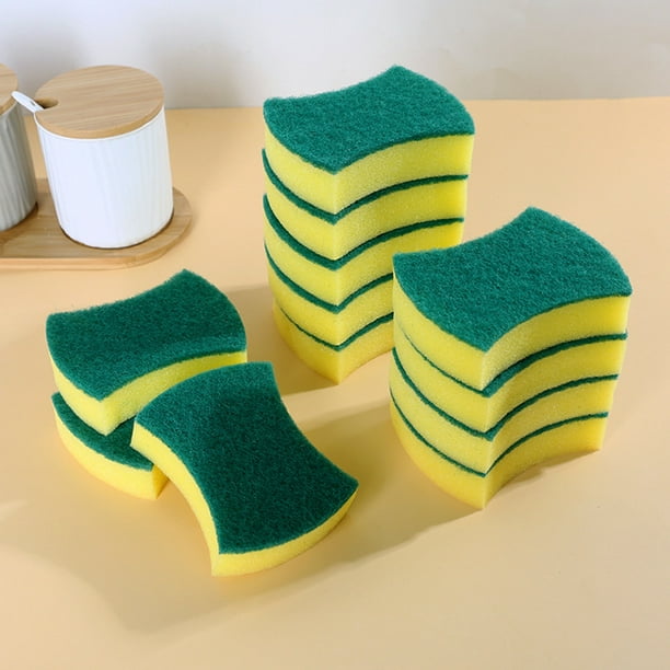 Paquete de 12 esponjas de limpieza para lavavajillas antiarañazos  ecológicas para fregar platos JM