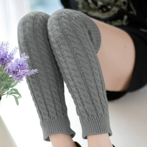 Cozy 1 Pcs Calentadores de piernas de moda para mujer Cálido hasta la  rodilla Punto de
