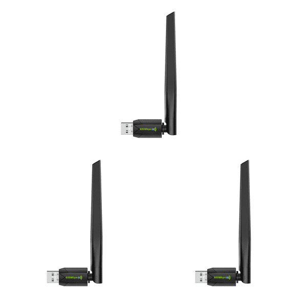 adaptador wifi usb de 650mbps con antena de banda dual 24g 5ghz para computadora pc