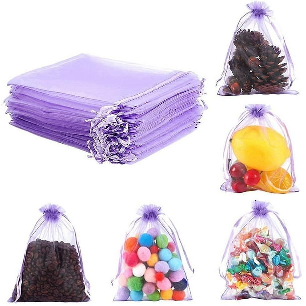 Bolsas de plástico para recuerdos de fiesta, bolsas de regalo pequeñas, 100  bolsas de regalo de 6 x 8 pulgadas para niños, bolsas de dulces, bolsas de
