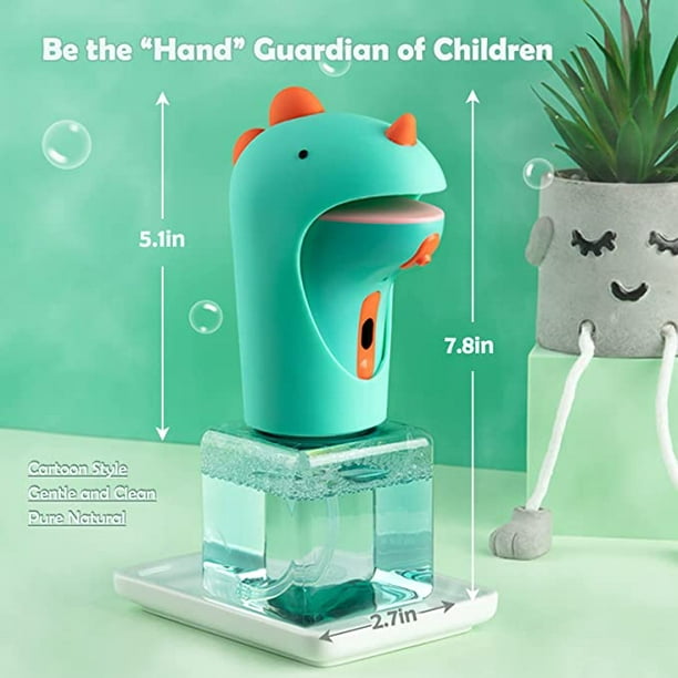Dispensador automático de jabón espumoso sin contacto, dispensador  automático de jabón de manos de 10.3 fl oz para niños, dispensador de jabón  manos