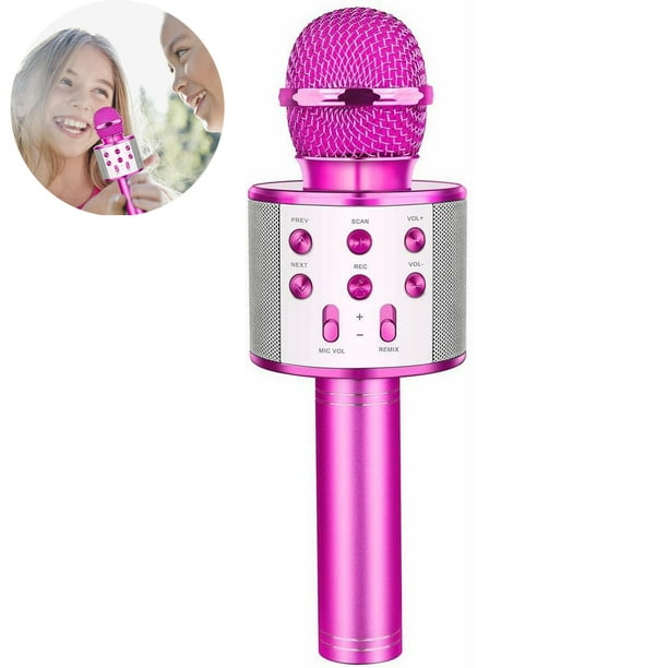  Viposoon Juguetes populares para niñas de 4 a 12 años, micrófono  Bluetooth inalámbrico para niños, juguete musical para niños de 5 a 11  años, regalo de fiesta, regalo de 4 a