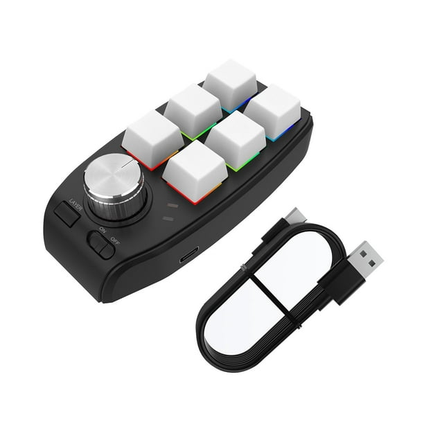 metálico Escoba Talla Teclado programable Teclas Reemplazo ligero Teclado estándar RGB con cable USB  Teclado personalizado Baoblaze Mini teclado | Walmart en línea