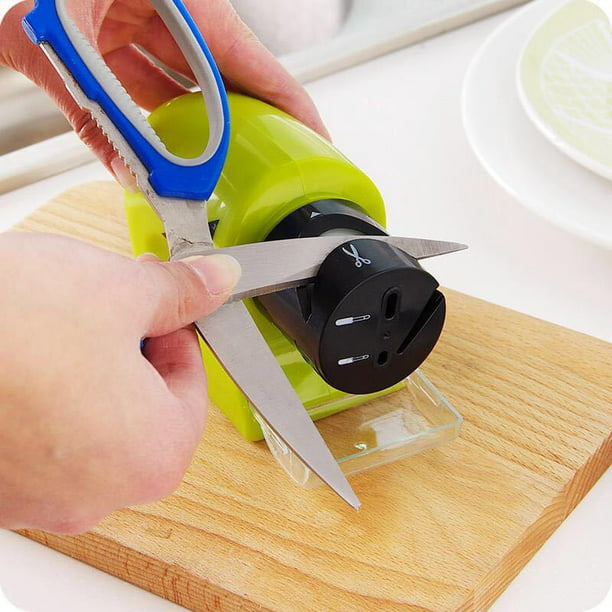 Afilador de cuchillos eléctrico profesional afilador de cuchillos de tijera  de piedra de molienda ajustable para cuchillos de cocina herramienta de  afilado