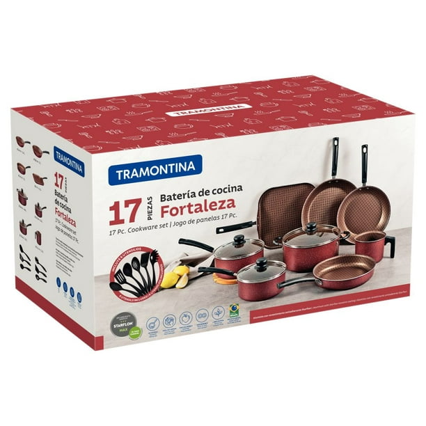 Batería de Cocina Primaware Roja 22 piezas - Tramontina Store