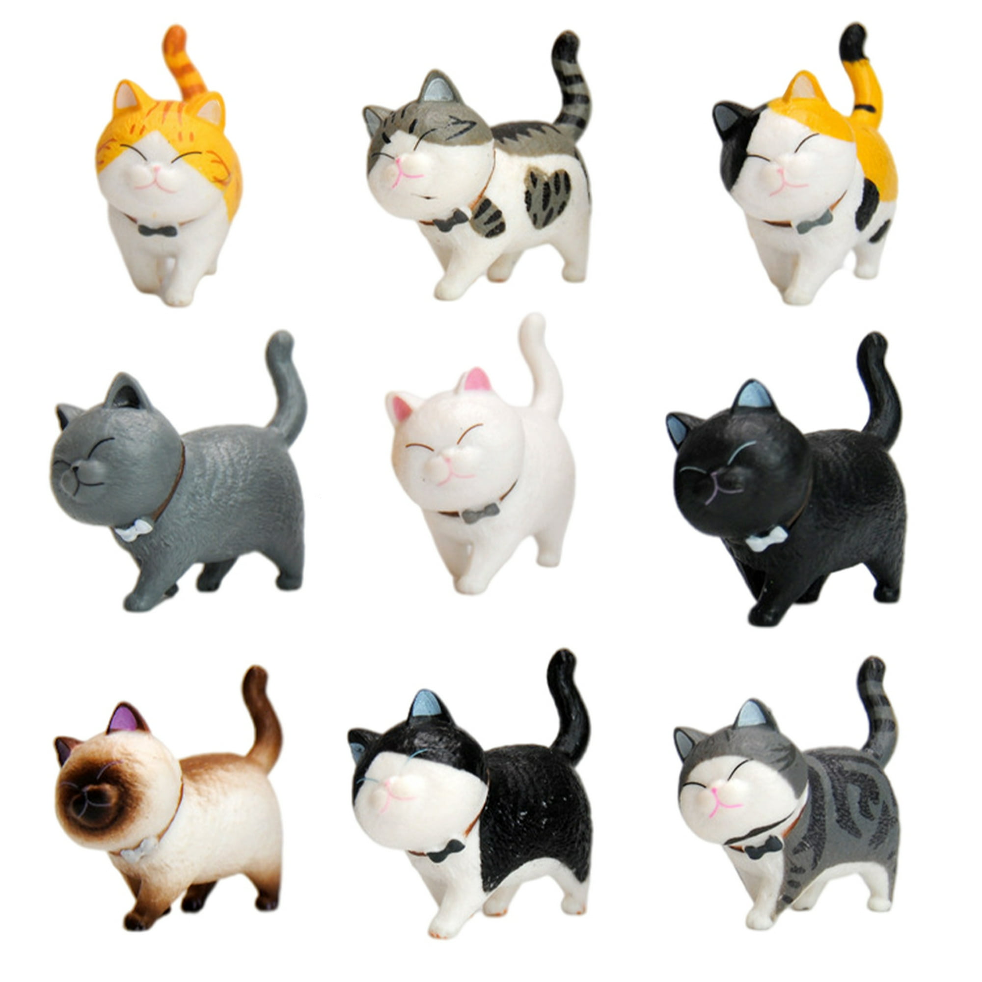 CAXUSD 4 Pcs Casa De Bonecas Gato Laranja Gato Modelo Animal Ornamento De  Mini Gato Enfeite De Gatinho Miniatura De Gatinho Jogo De Estatuetas De Gato  Acessórios Para Gatos O Gato Resina 