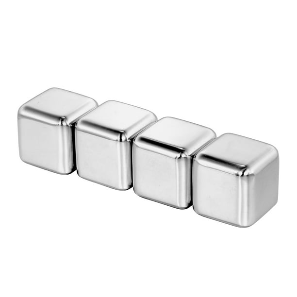 Cubos de hielo de acero inoxidable 304 reutilizables, grano de