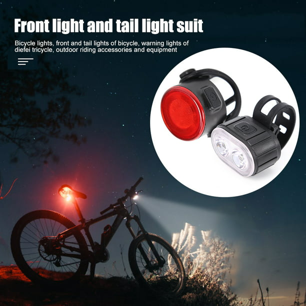 Lámpara trasera para bicicleta, luz LED de advertencia impermeable