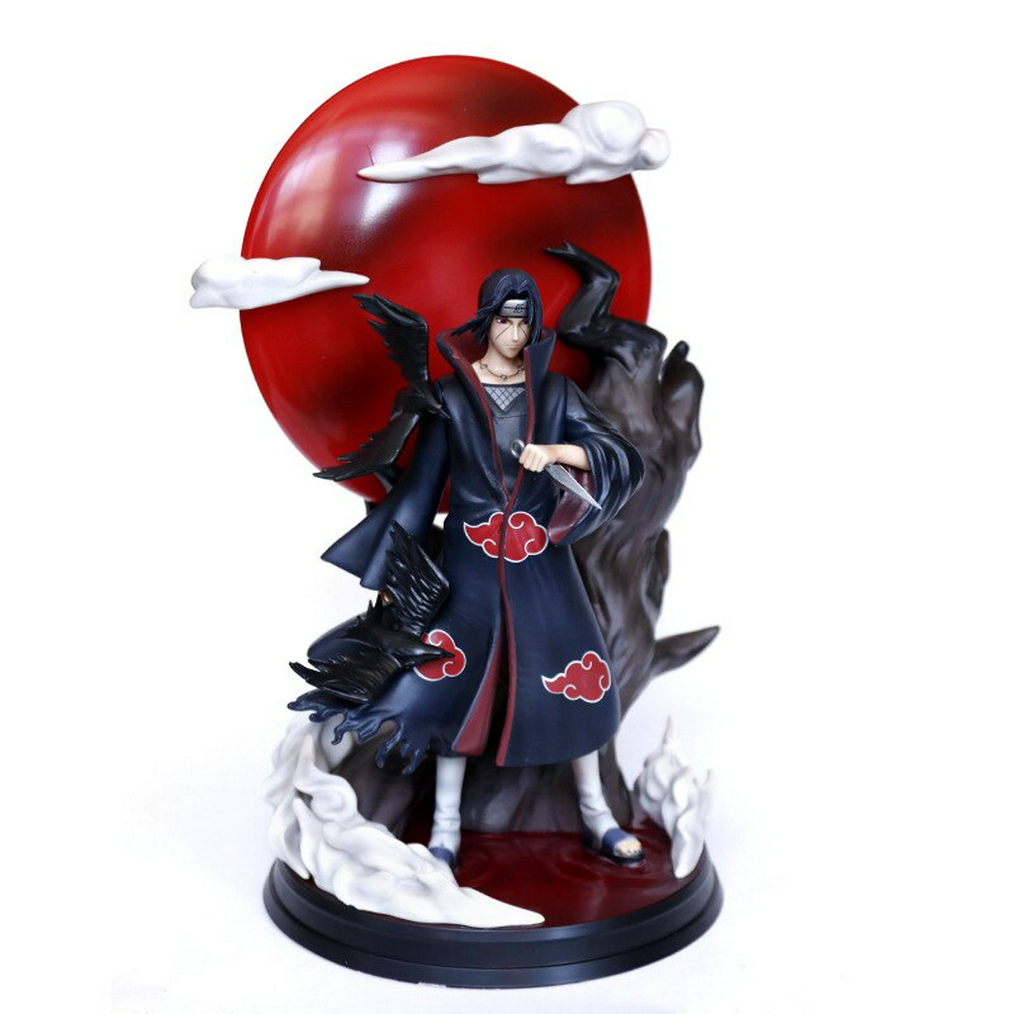 12cm naruto shippuden figura de ação uchiha sasuke estátua desktop