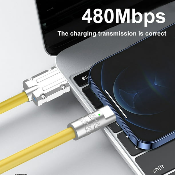 Totalmente compatible USB Huawei Xiaomi 6A Tipo-c Cargador Súper  Rápido/cable De Carga De Datos 120W 100W/66W 1 Juego
