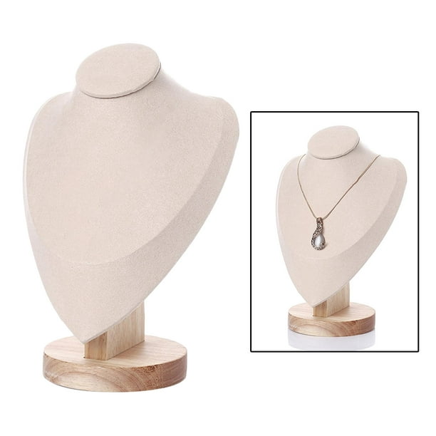 Farawamu - Expositor de collares, joyas, collares, pendientes, maniquí de  plástico, soporte organizador de pecho