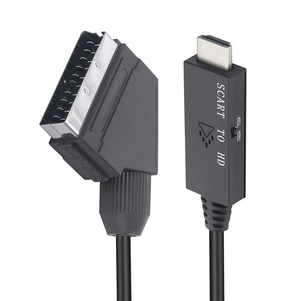 Adaptador convertidor de 1 m Euroconector a convertidor HD 1080P compatible  con HDMI para decodificador Hugtrwg Nuevos Originales