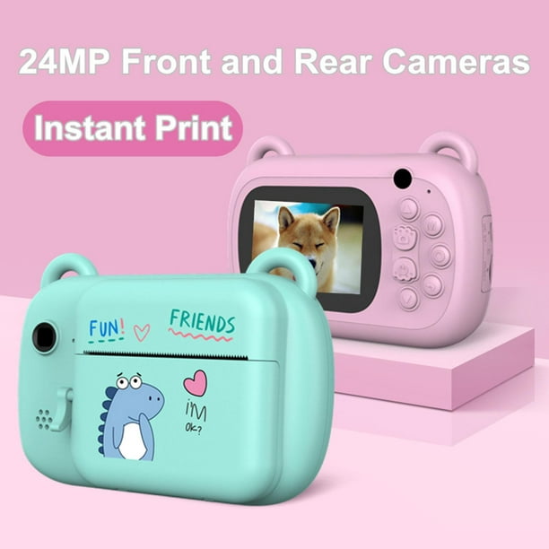 Cámara de impresión instantánea para niños Polaroid Juguetes para niños  Cámara de impresión térmica digital con papel de impresión Grabadora de  video para niños pequeños 16gb / 32gb Fotografía portátil
