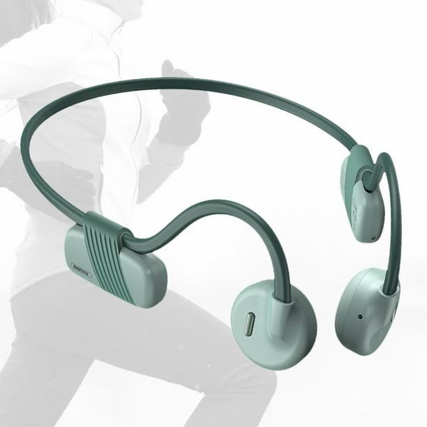 Auriculares Bluetooth, auriculares de conducción ósea abierta con  micrófono, auriculares deportivos inalámbricos ligeros, resistentes al  sudor IPX5