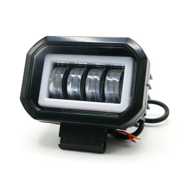 Faro Auxiliar Barra 6 Led Lupa Moto Refaccionaria Angelo