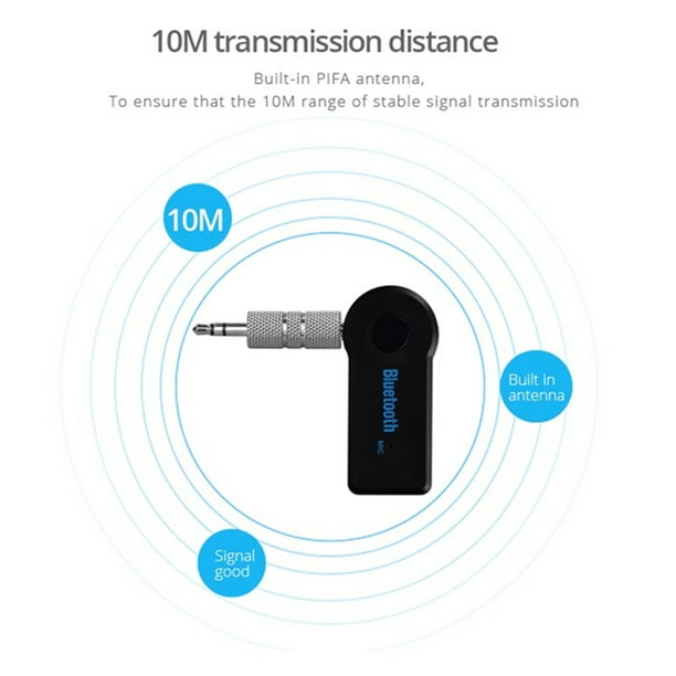 Mini amplificador estéreo inalámbrico Bluetooth – 100 W de doble canal  receptor de audio USB, AUX para altavoces domésticos con control remoto,  adaptador de corriente no incluido