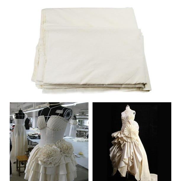  4 telas blancas de 60 pulgadas de ancho de mezcla de algodón de  alta calidad por yarda : Arte y Manualidades