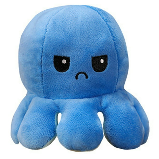 Labymos Juguete de peluche de pulpo reversible