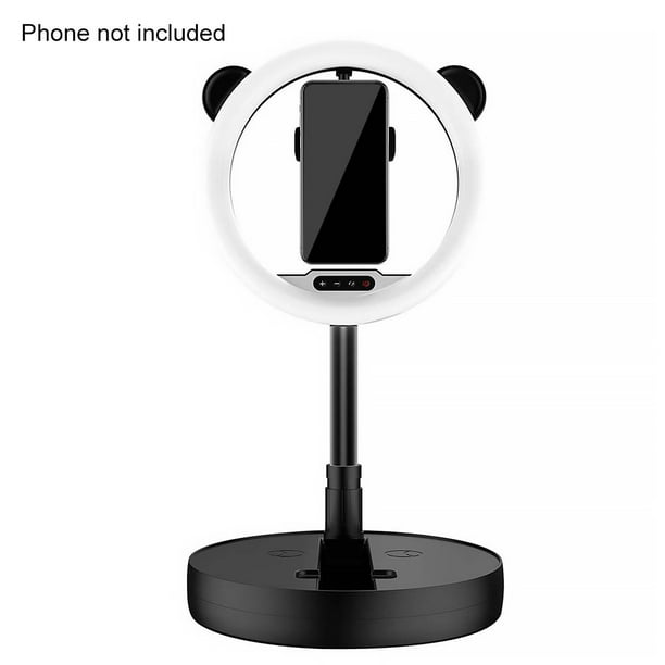 Selfie LED Ring Light Teléfono de escritorio Transmisión en vivo Lámpara de  anillo regulable Selfie con clip para teléfono, Negro Inevent EL5176-02B