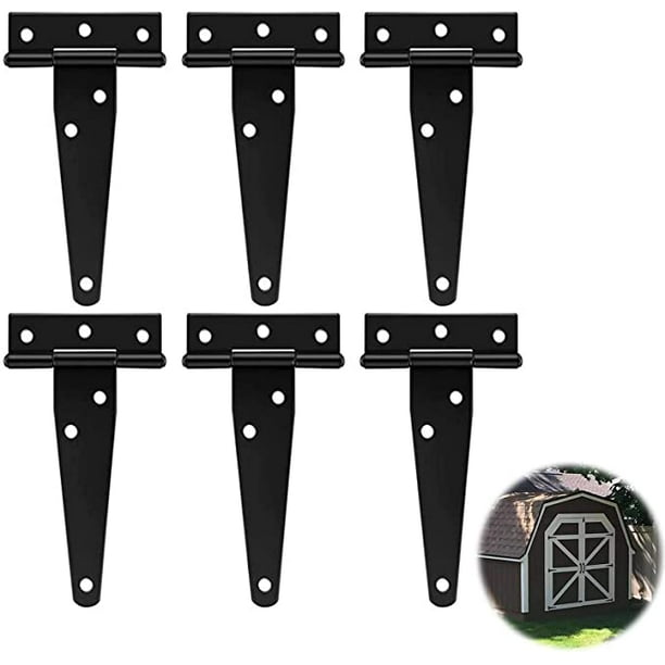 10pcs Bisagras pequeñas Negro Mini plástico Puerta Cojinete