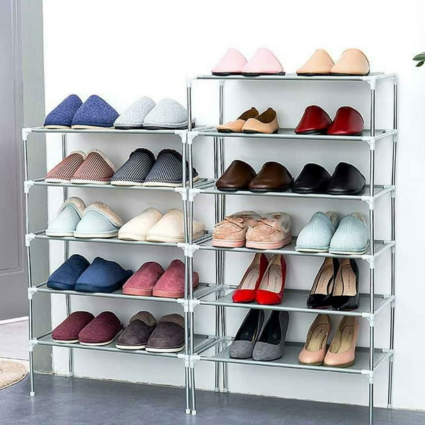 Estantes para zapatos 3 niveles gris