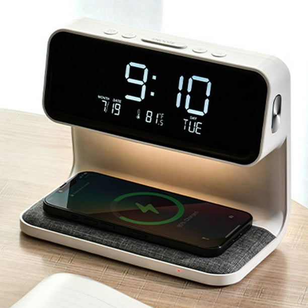 Comprar Reloj despertador con temporizador en forma de G, cargador