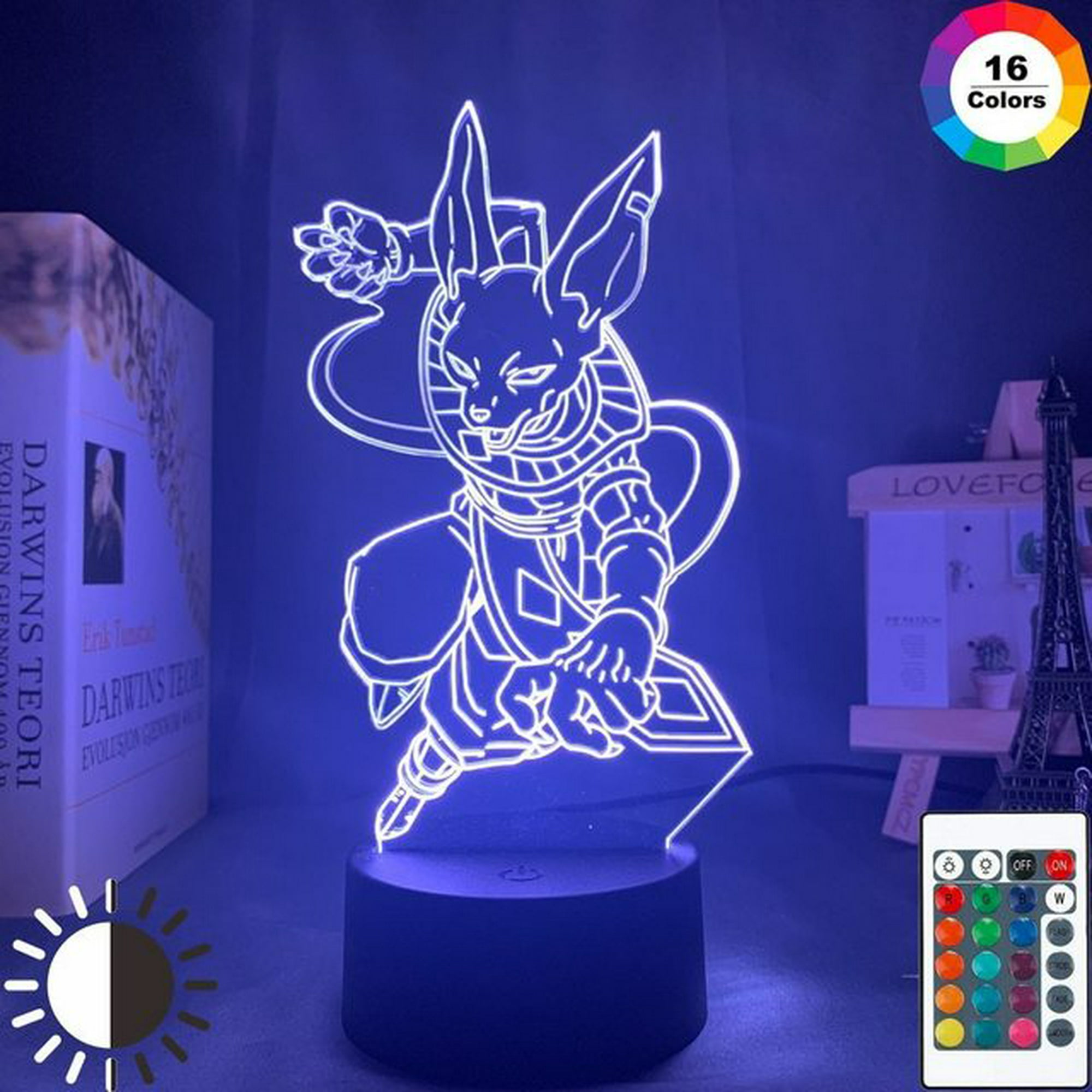 Lámpara LED 3D con diseño de Vegeta - Dragon Ball