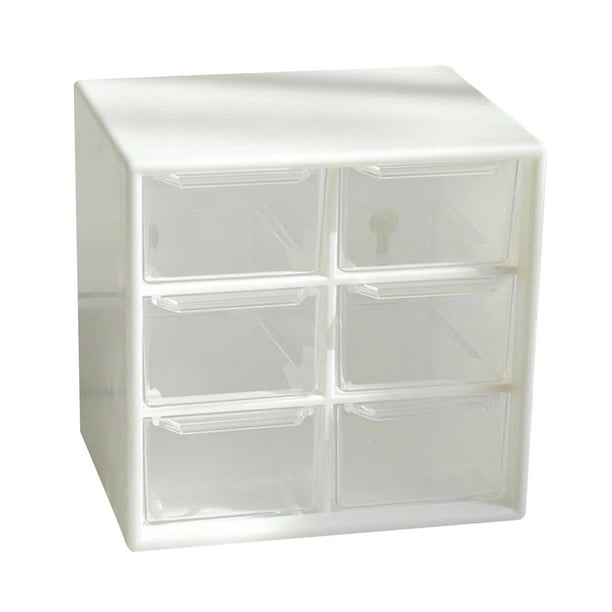 Organizador de escritorio de oficina con cajones: cajón de plástico de 5  capas, organizador de cajones pequeños de plástico para escritorio