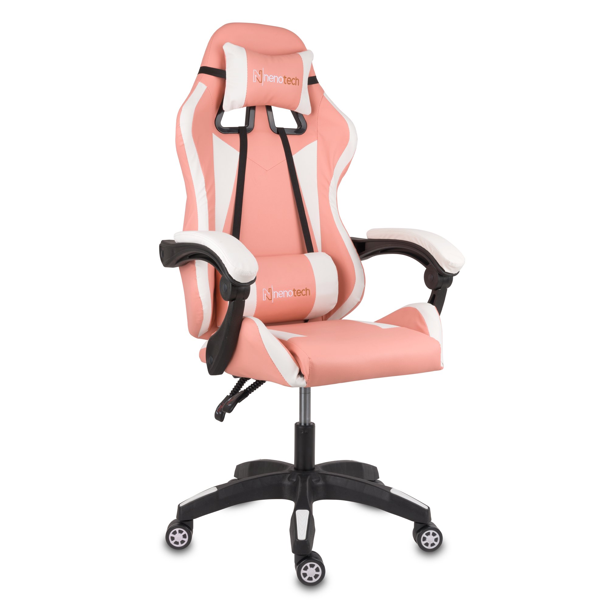 Silla gamer ergonomica nenotech max reclinable pink