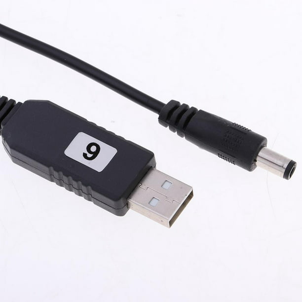 CABLE ALIMENTACION USB STEP-UP - CONVERSOR 5V A 12V DC JACK