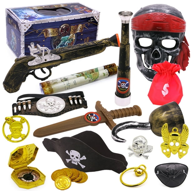 Kit De Pirata- Disfraz-set Con Accesorios