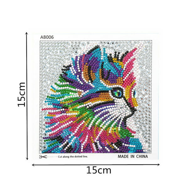 Kit de pintura de diamantes 5D Mosaico de diamantes redondos completos de  animales Likrtyny Arte deco