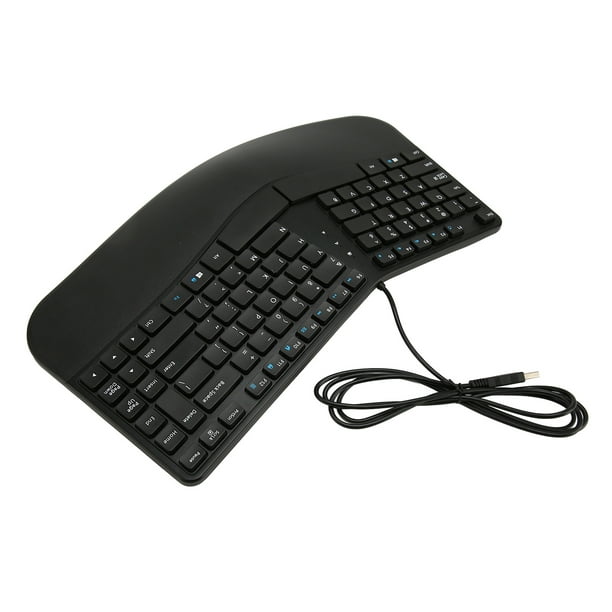 Teclado de computadora, teclado ergonómico Teclado ergonómico de 87 teclas  Teclado de oficina Diseño de última generación