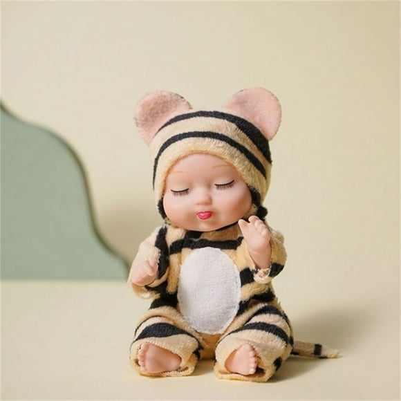 teissuly mini reborn baby dolls lifelike realistic baby doll handmade mini dolls with animal clothes for girls boys toddlers kids birthday gifts teissuly wer202310161228