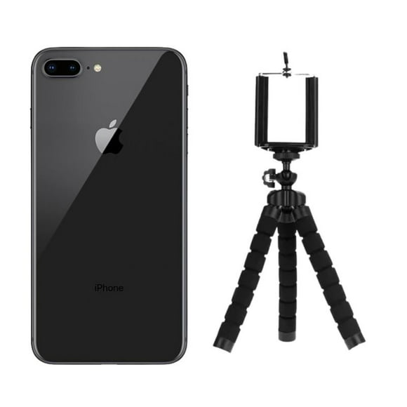 smartphone iphone 8 plus reacondicionado 64gb negro  trípode apple iphone mg8f3ll  a
