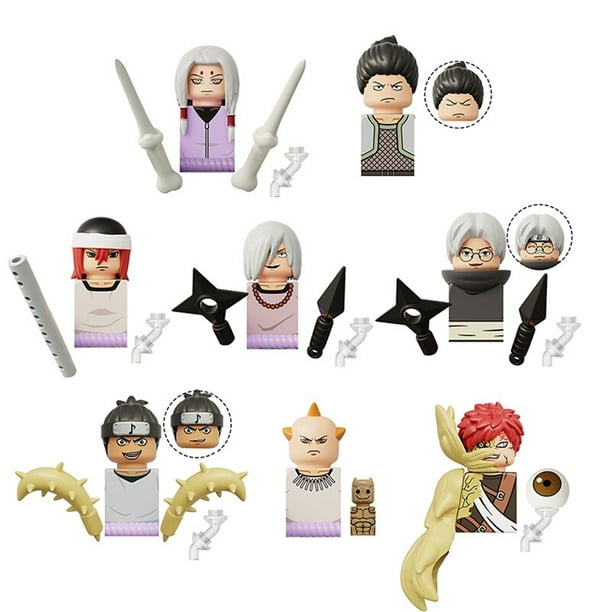 Anime Mini Action Figures Heads, Naruto Lego Akatsuki