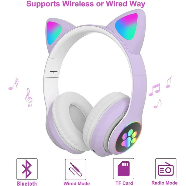 Planet Buddies Auriculares Bluetooth para niños | Auriculares inalámbricos  para niños | Lindos auriculares con micrófono para tabletas y teléfonos 