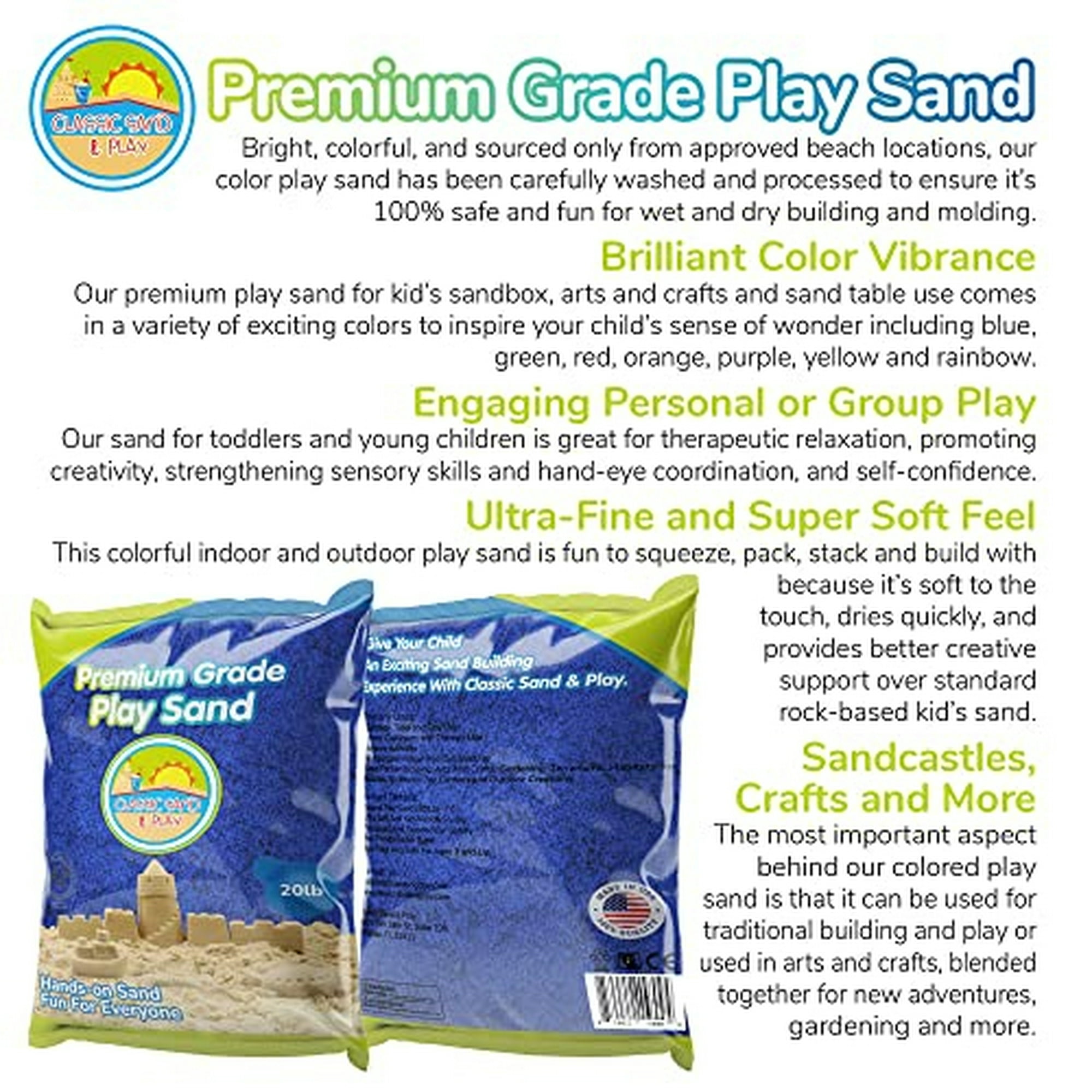Arena cinética, bolsa Mega Mixin exclusiva en línea de 6 lb con 2 libras  cada una de arena Kinetic Sand Kinetic Sand
