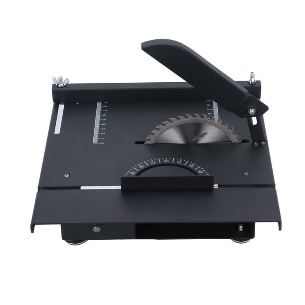 Sierra de mesa eléctrica, máquina de corte pequeña, corte de ángulo de 0 a  90, sierra de mesa portátil para carpintería para manualidades de modelos