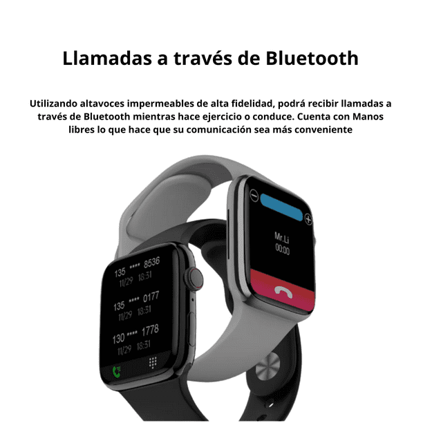 GENERICO Reloj Inteligente Smartwatch Bluetooth Mujer Pantalla