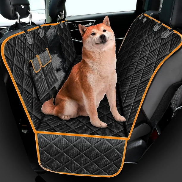 Funda de asiento de coche para perros, protector de asiento trasero de tela  de buey 600d y protector de banco de asiento trasero antideslizante con  Visual Ow y