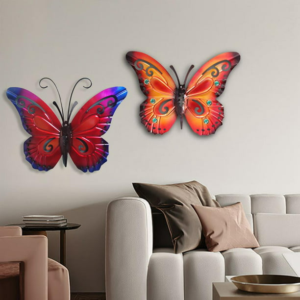 Mariposas decorativas moradas. Set de 6 mariposas: Para decoración
