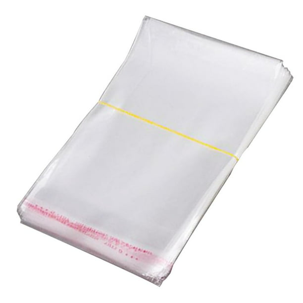 100 bolsas de plástico pequeñas, bolsas transparentes resellables para  joyas, bolsas pequeñas de 9.5 x 6.3 pulgadas, mini bolsas de polietileno  con