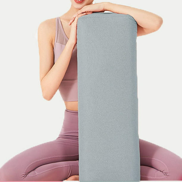 Cojín de yoga profesional Funda lavable a máquina Equipo de yoga Cojín de  meditación Almohada de yoga Rectangular para soporte de piernas de yoga  Gris
